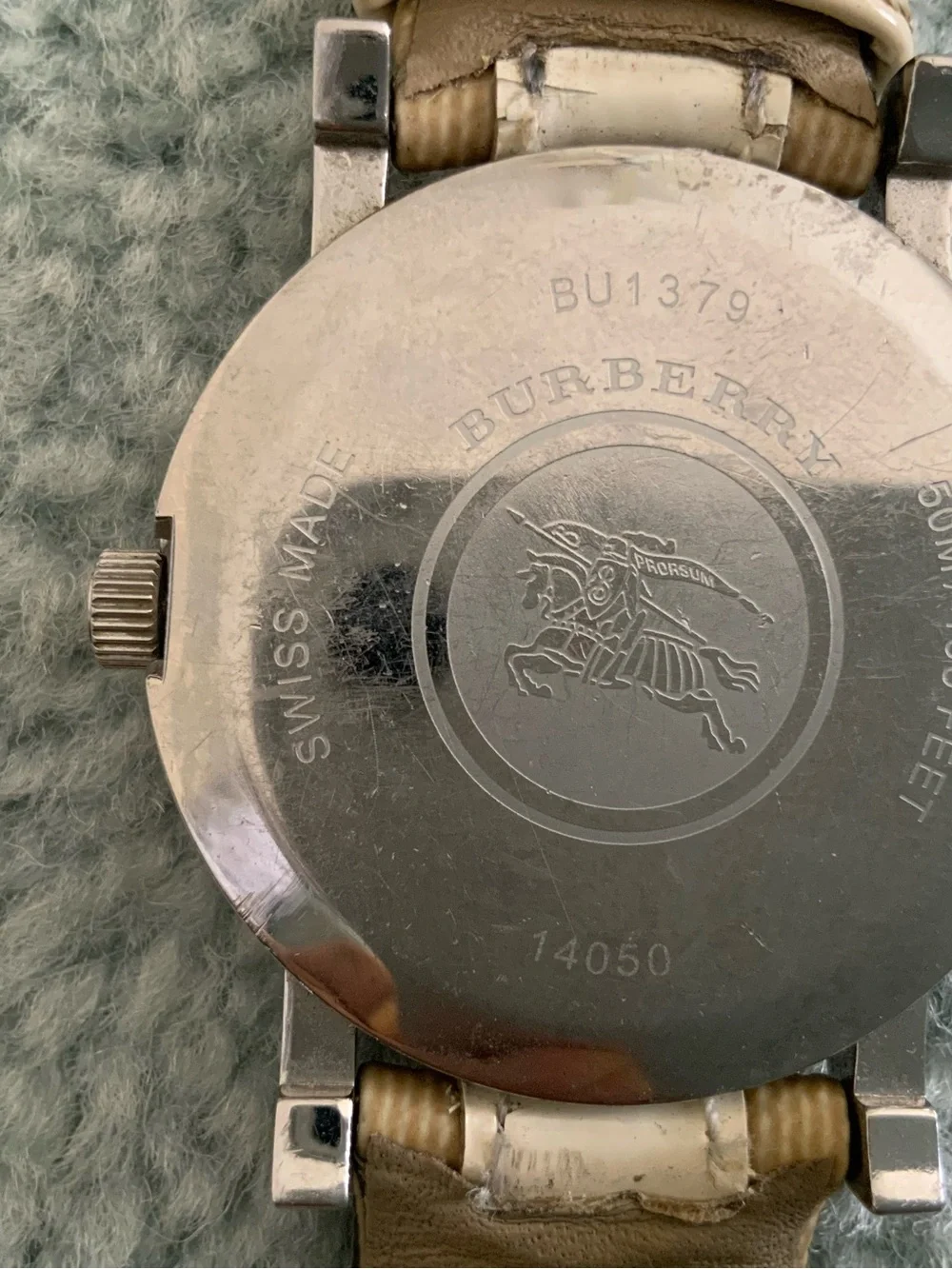 Burberry BU1379 Heritage Nova Check Swiss Quartz Watch 38mm